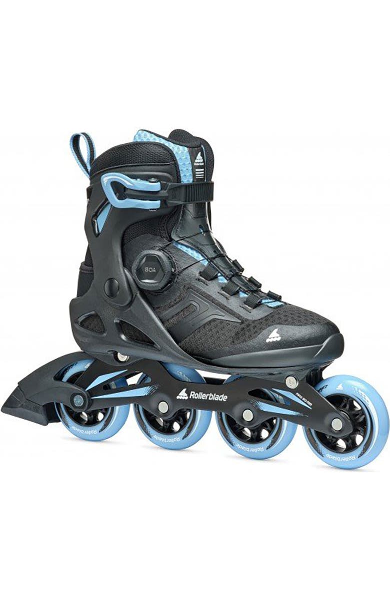 Rollerblade Macroblade 84 BOA Womens Inline Skates, Main, color, Black/Blue