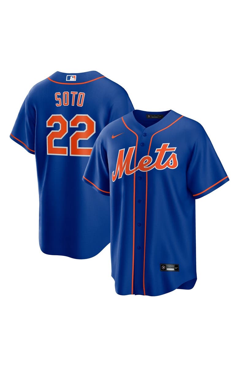 Nike Men's Nike Juan Soto Royal New York Mets Replica Player Jersey, Main, color, 