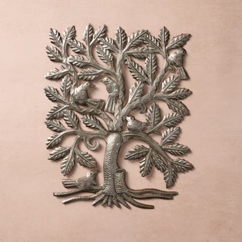 Zwazo Tree Metal Wall Hanging
