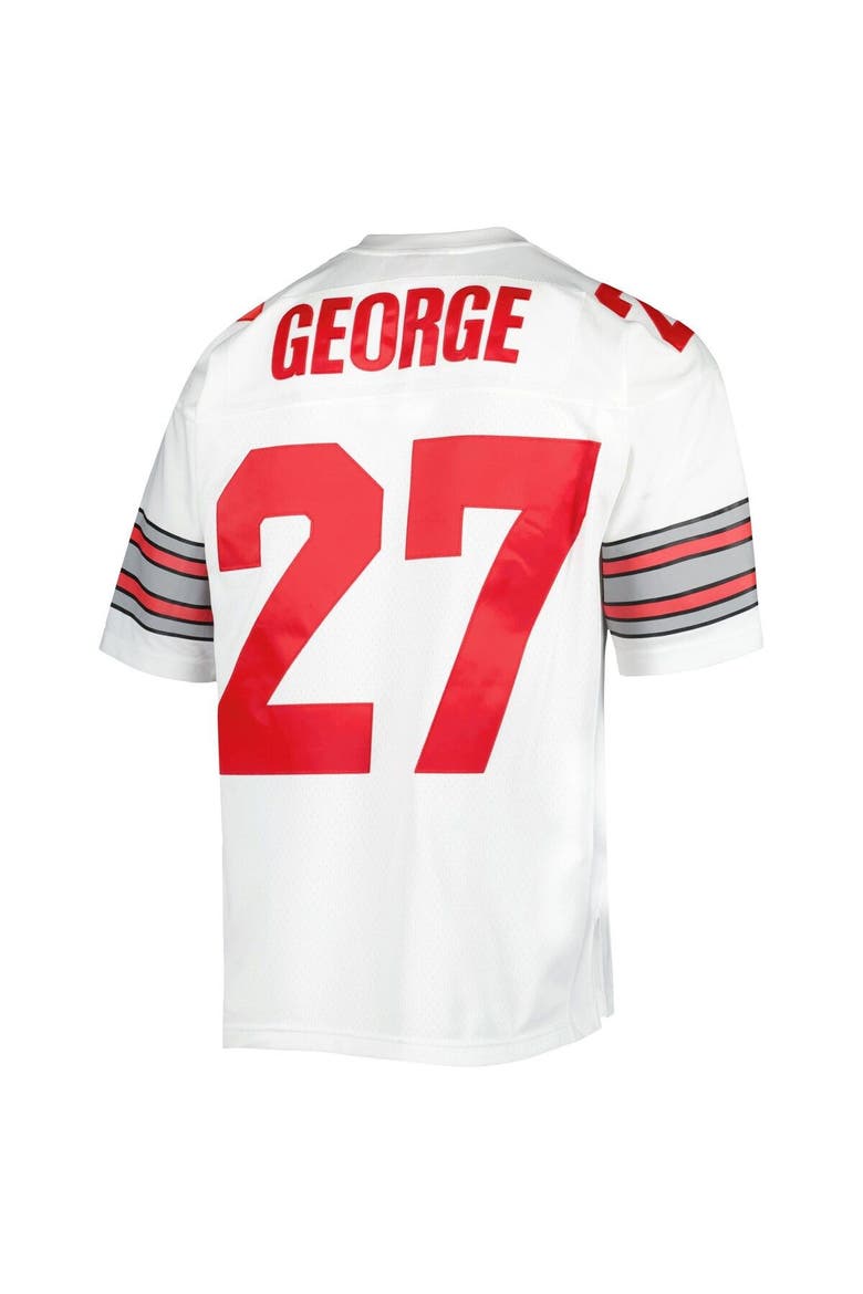 Men's Mitchell & Ness Eddie George White Ohio State Buckeyes Authentic Jersey, Alternate, color, White