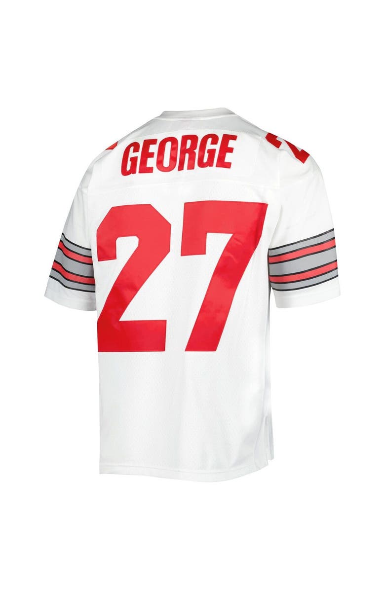 Mitchell & Ness Men's Mitchell & Ness Eddie George White Ohio State Buckeyes Authentic Jersey, Alternate, color, White