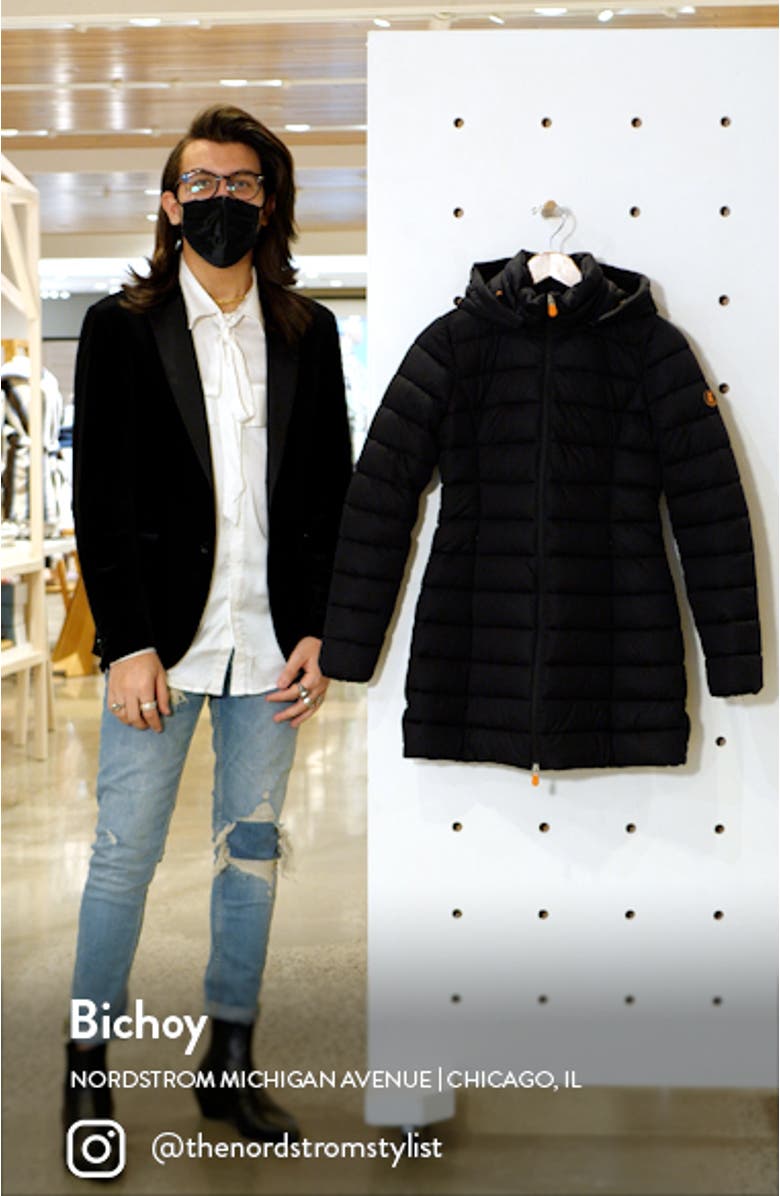 Seal Stretch Water Resistant Quilted Coat, sales video thumbnail