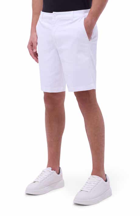 Bugatchi Presley Flat Front Stretch Cotton & Lyocell Chino Shorts
