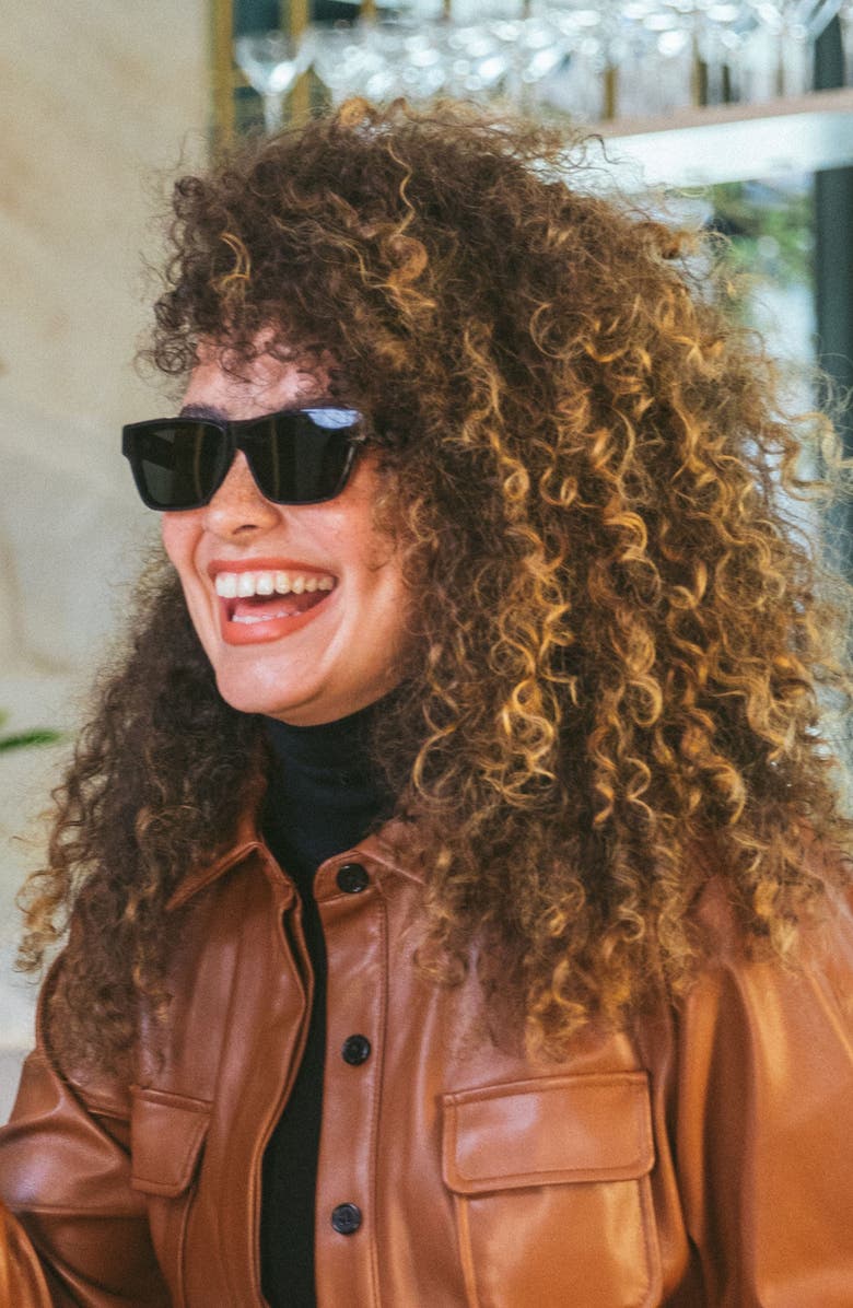 Mohala Eyewear Keahi 65mm Low Nose Bridge Wide Width Oversized Square Sunglasses, Alternate, color, 