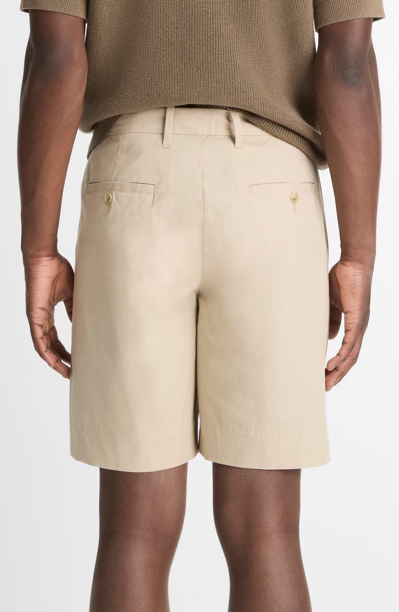 Vince Flat Front Stretch Cotton Chino Shorts, Alternate, color, Cahuenga Khaki