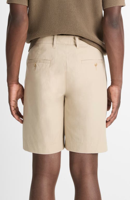 Vince Men's Italian Cotton Extended-tab Shorts In Cahuenga Khaki