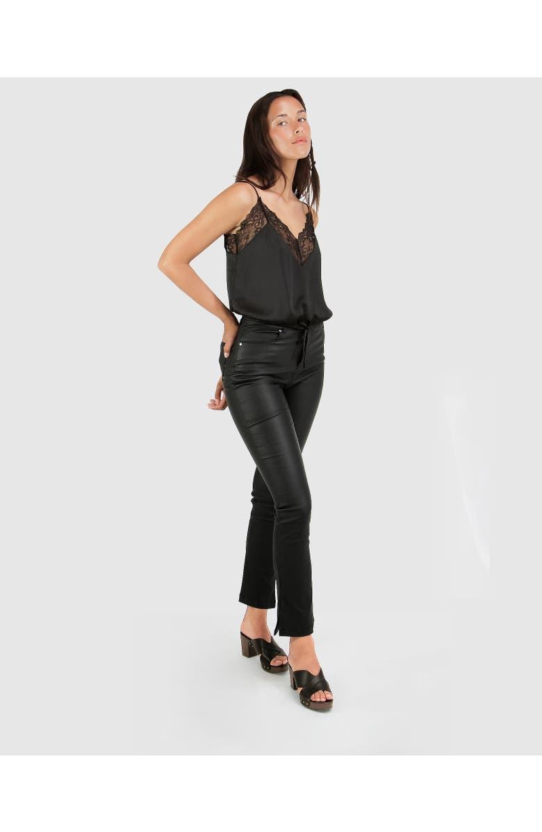 Belle & Bloom Friday Nights Lace Cami, Alternate, color, Black