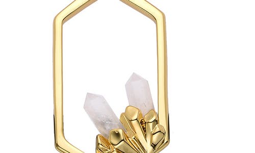 Eye Candy Los Angeles Nora Clear Quartz Pendant Necklace