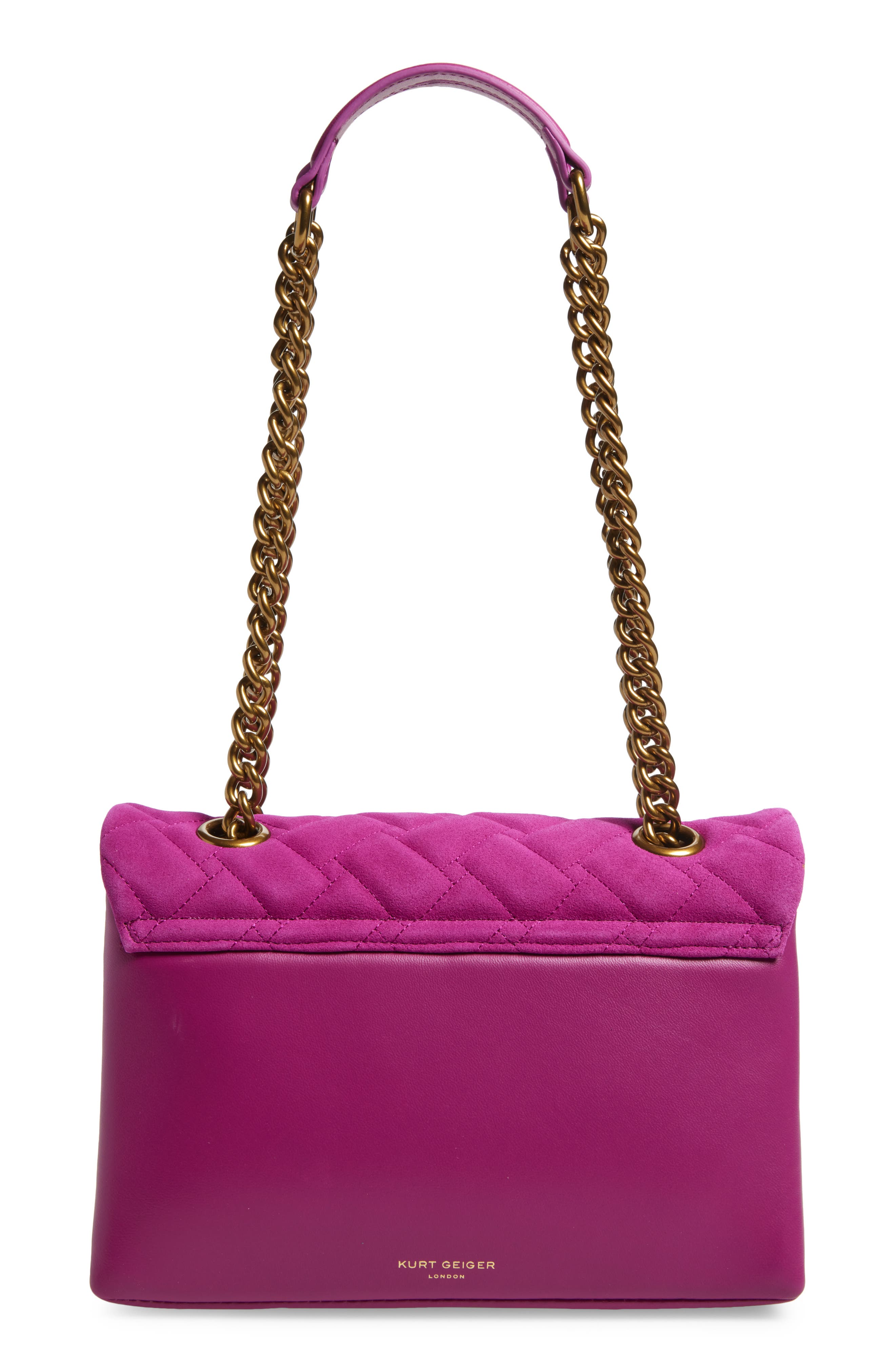 Kurt Geiger London Kensington Suede Convertible Shoulder Bag, Alternate, color, 