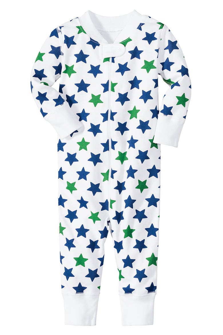 Fitted One-Piece Pajamas, Main, color, MOONLIT GARDEN