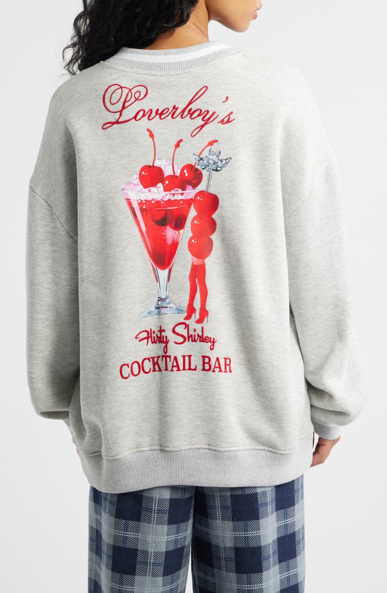 BOYS LIE Loverboy Graphic Hoodie, Alternate, color, Heather Grey
