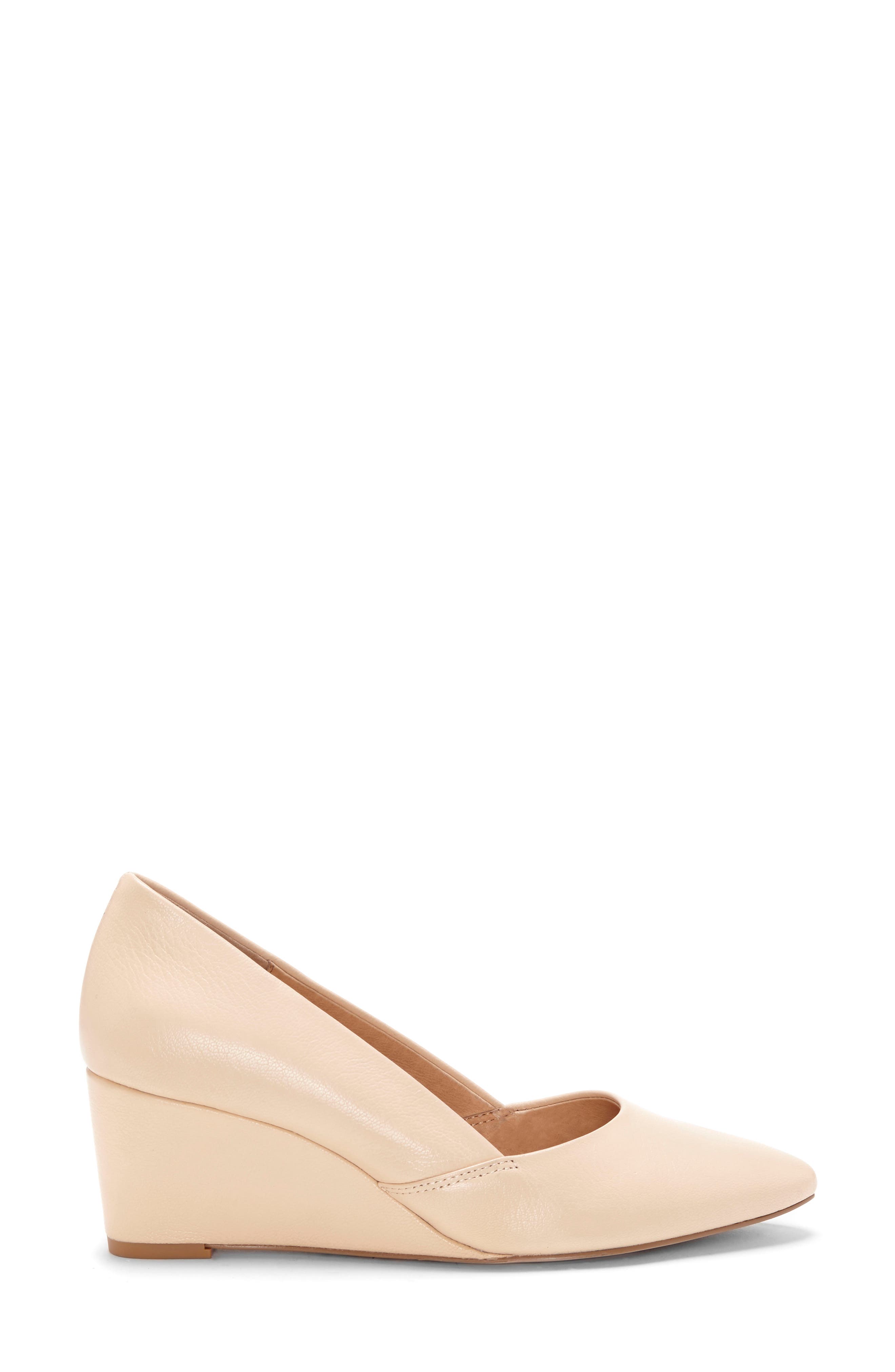 Larae Wedge Pump, Alternate, color, VANILLA LEATHER