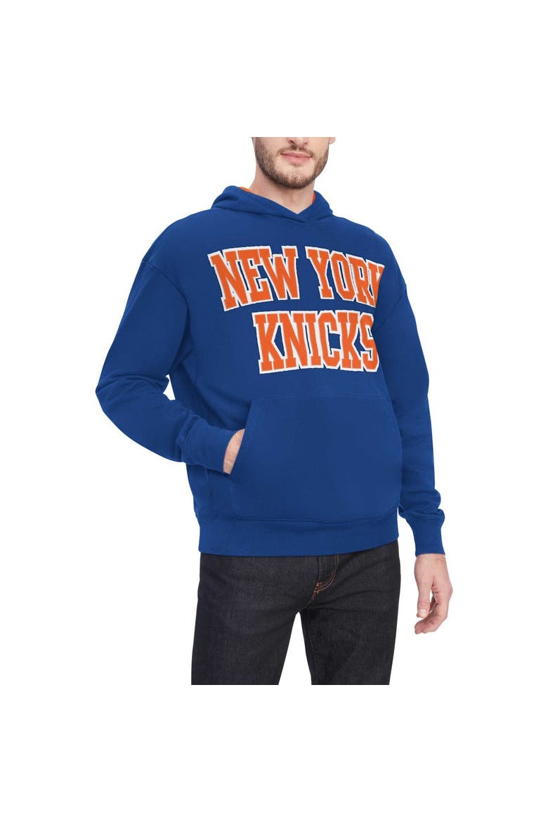 Men's Tommy Jeans Blue New York Knicks Greyson Pullover Hoodie, Main, color, Blue
