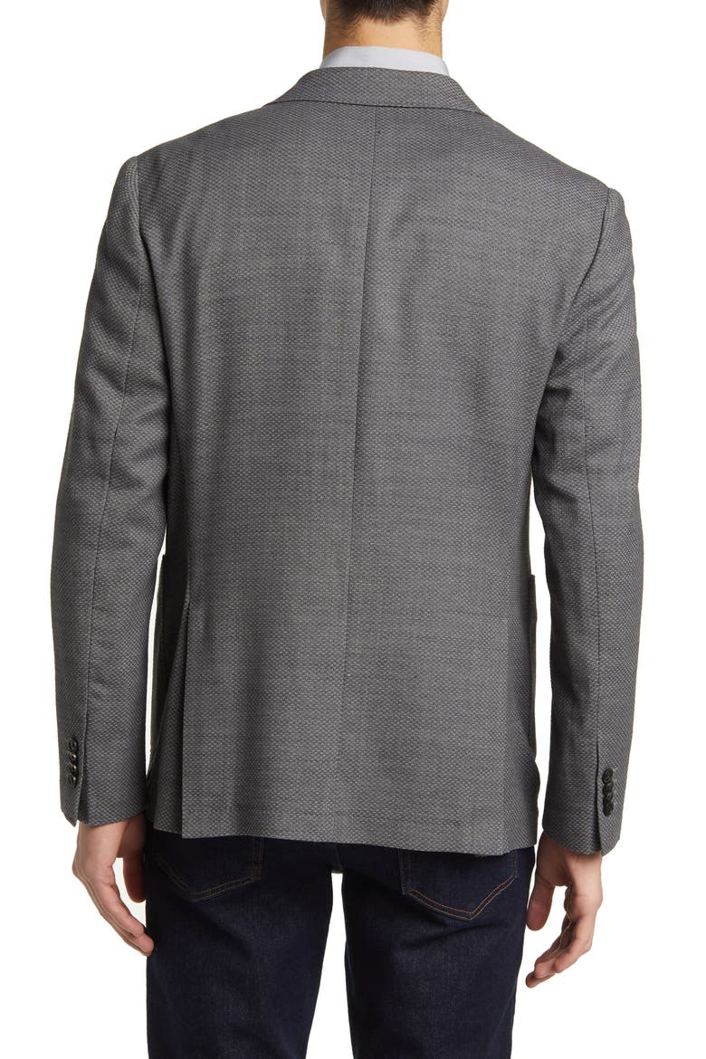 Haldon Regular Fit Stretch Wool & Cotton Sport Coat, Alternate, color, GREY