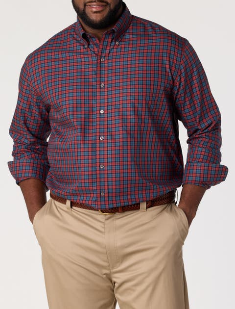 Big & Tall  Non-Iron Fall Patterned Sport Shirt