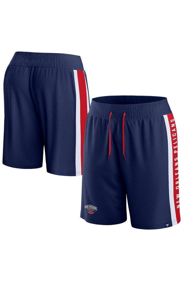 FANATICS Men's Fanatics Branded Navy New Orleans Pelicans Referee Iconic Mesh Shorts, Main, color, Navy