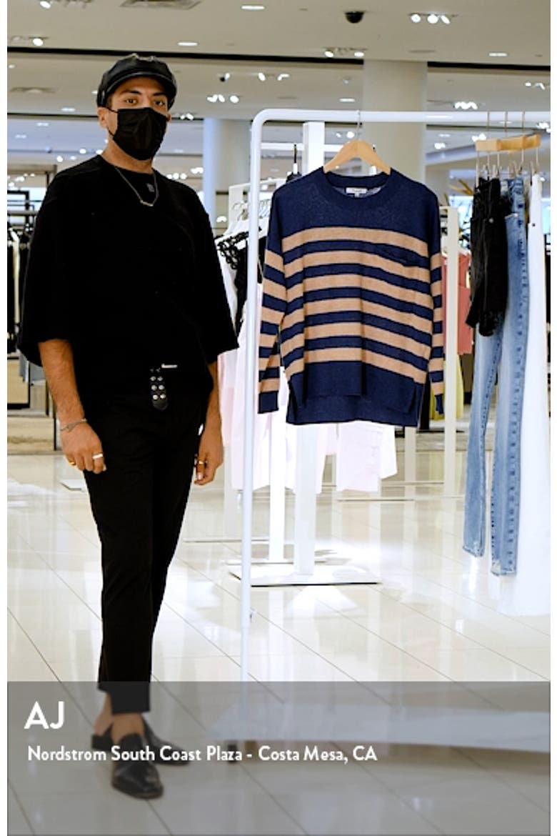 Lightweight Stripe Pocket Sweater video