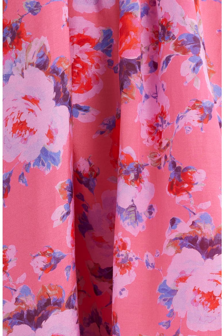 Lovie Floral Halter Minidress, Alternate, color, ROSE FRAISE