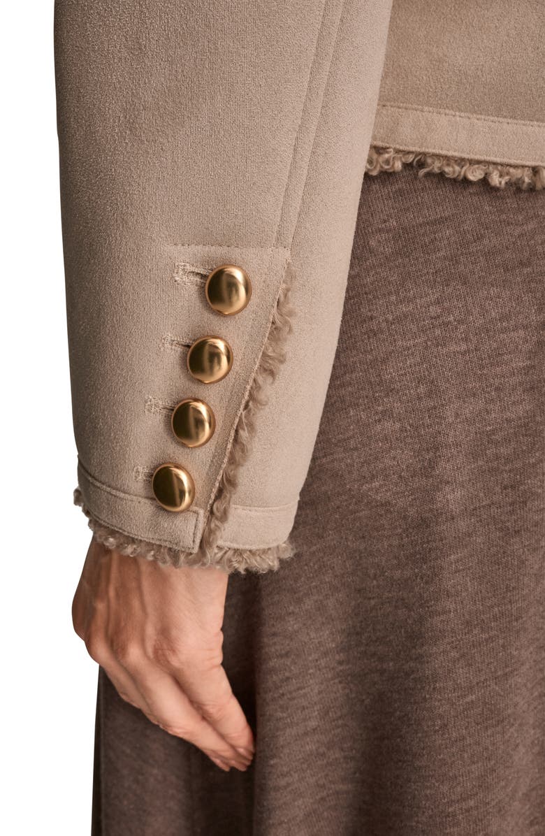 Donna Karan New York Boxy Faux Shearling Lined Coat, Alternate, color, Nolita