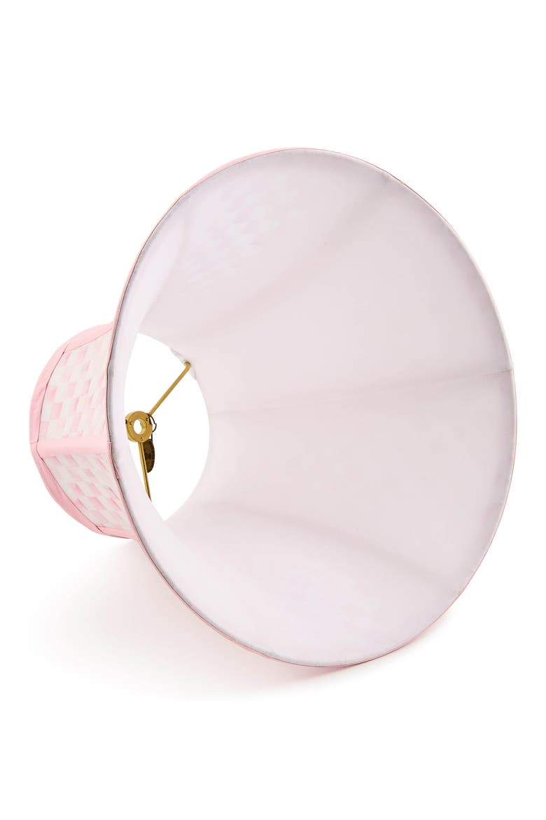 Rosy Check Small Lampshade, Alternate, color, ROSY