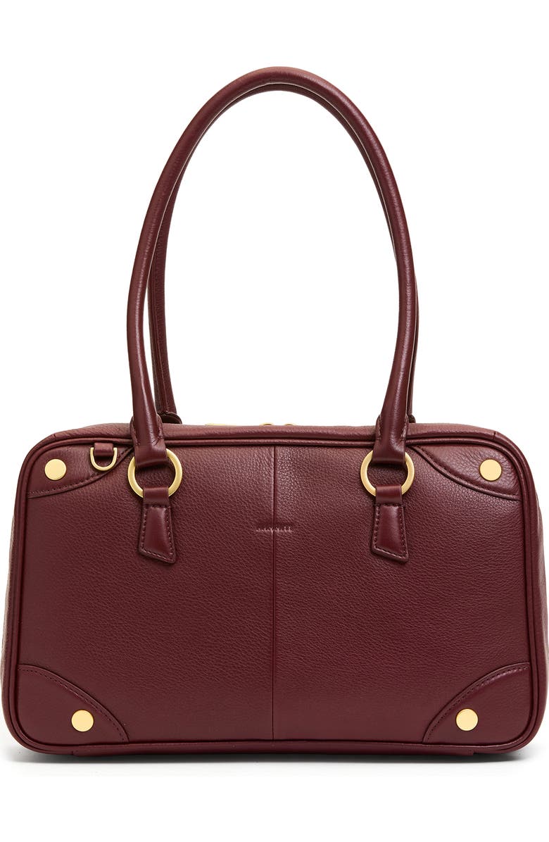HAMMITT Medium Meredith Leather Shoulder Bag, Main, color, Cherrywood Pebble Brushed Gold