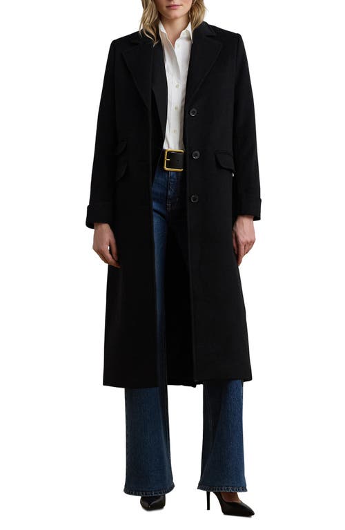 Ralph Lauren Lauren  Wool Blend Coat In Black