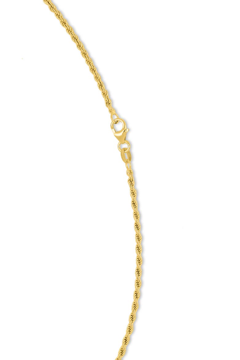 14K Gold Rope Chain Necklace, 2mm, Alternate, color, 14K YELLOW GOLD