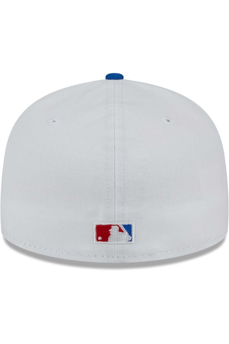 Men's New Era White/Red Los Angeles Dodgers Undervisor 59FIFTY Fitted Hat, Alternate, color, White