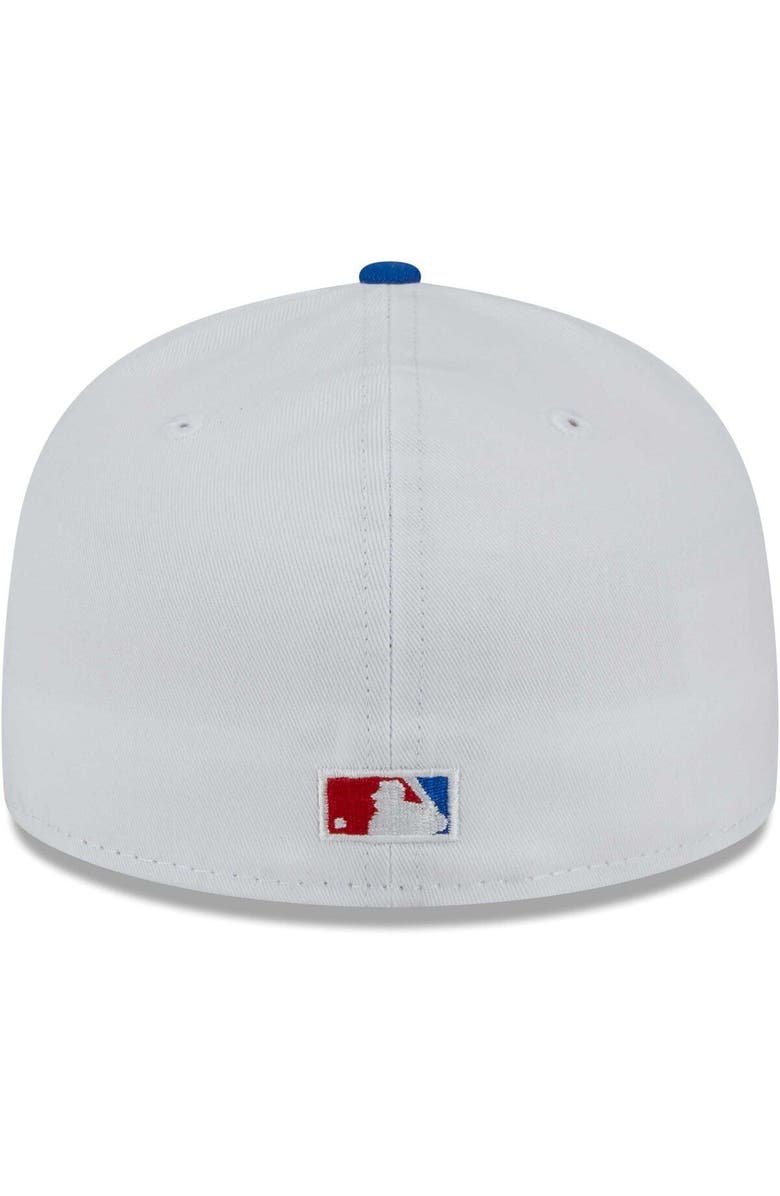 New Era Men's New Era White/Red Los Angeles Dodgers Undervisor 59FIFTY Fitted Hat, Alternate, color, White