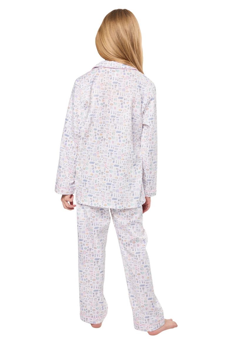 Baking Spirits Bright Twill Pajamas, Alternate, color, WHITE