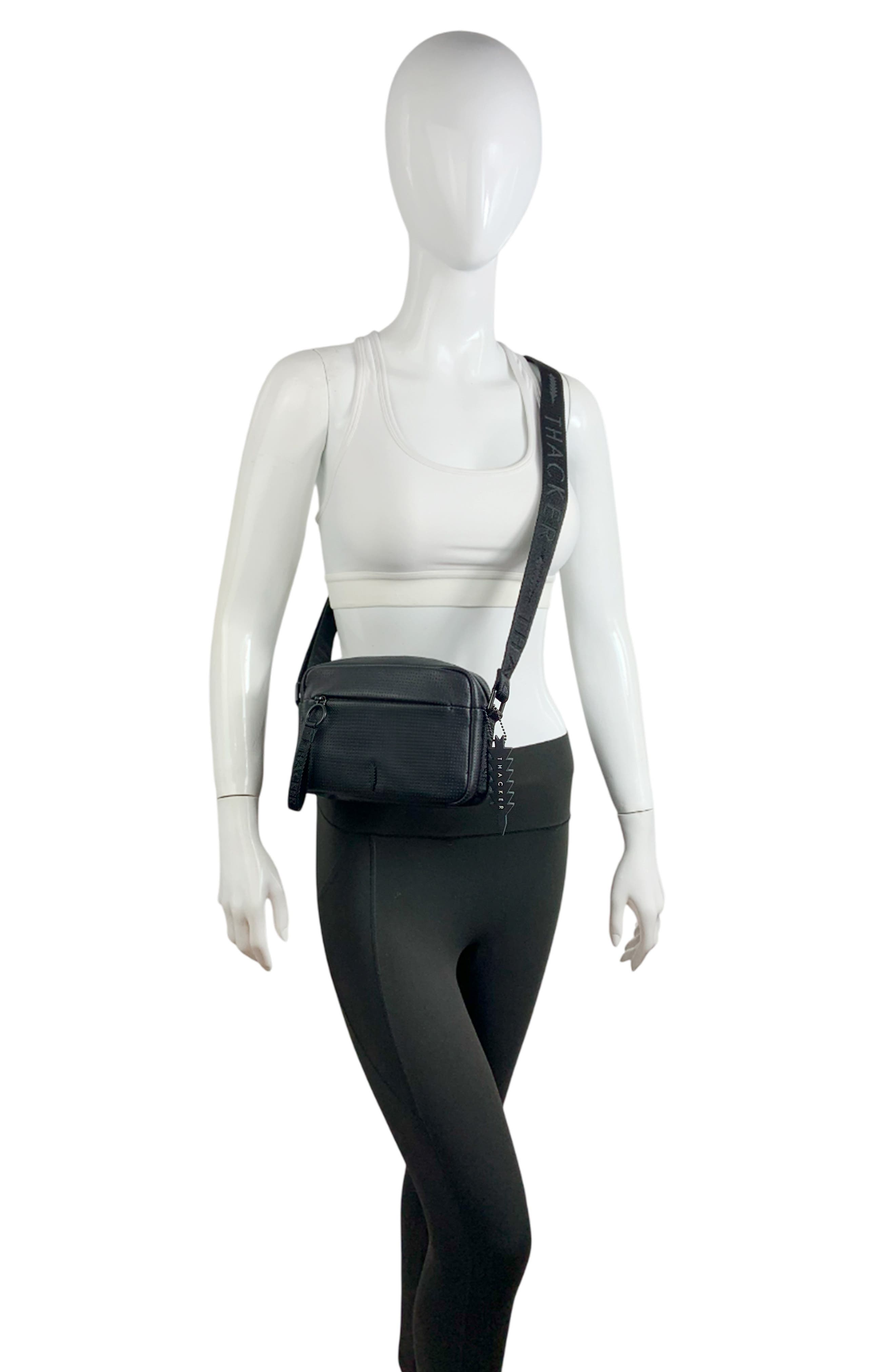 Thacker Ella Camera Crossbody Bag, Alternate, color, Black Perf