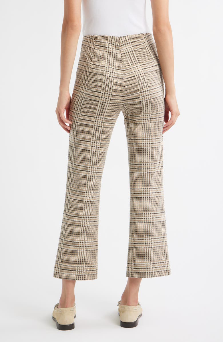 rag & bone Irina Ponte Kick Flare Pants, Alternate, color, Tan Multi