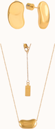 Joiana Jewelry Bean Necklace and Earrings Set