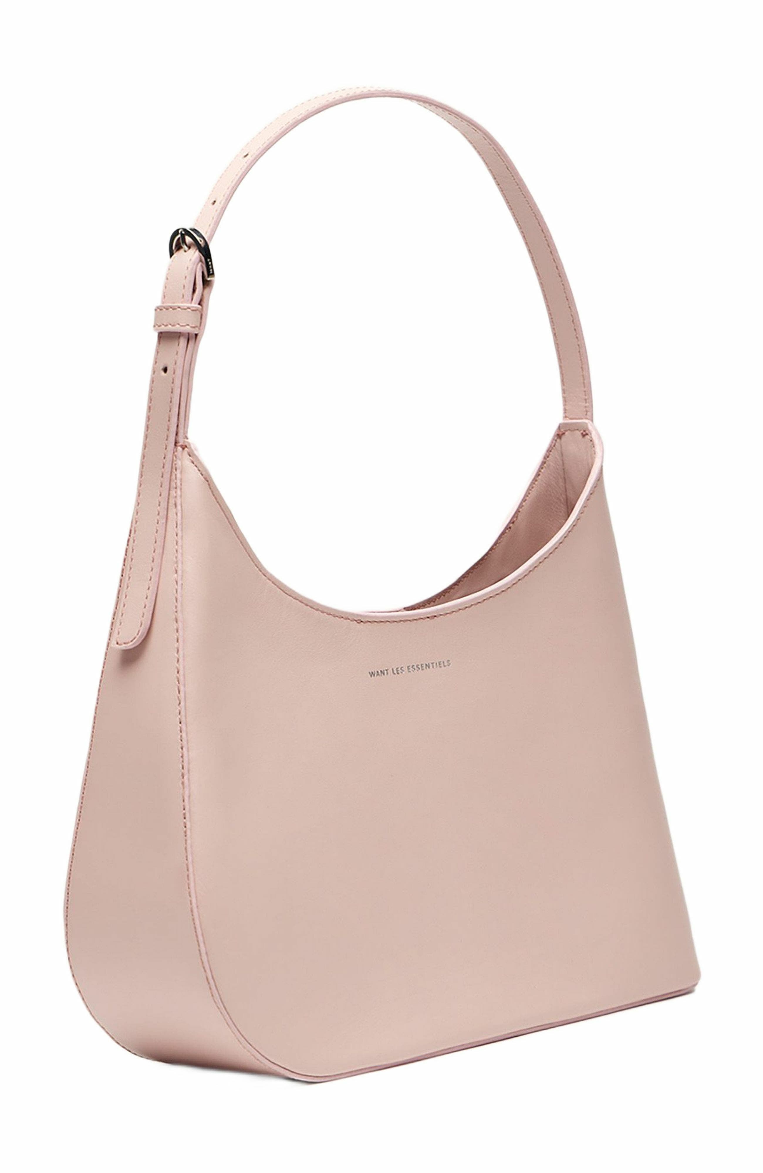 Arch Smooth Leather Shoulder Bag, Alternate, color, Blush