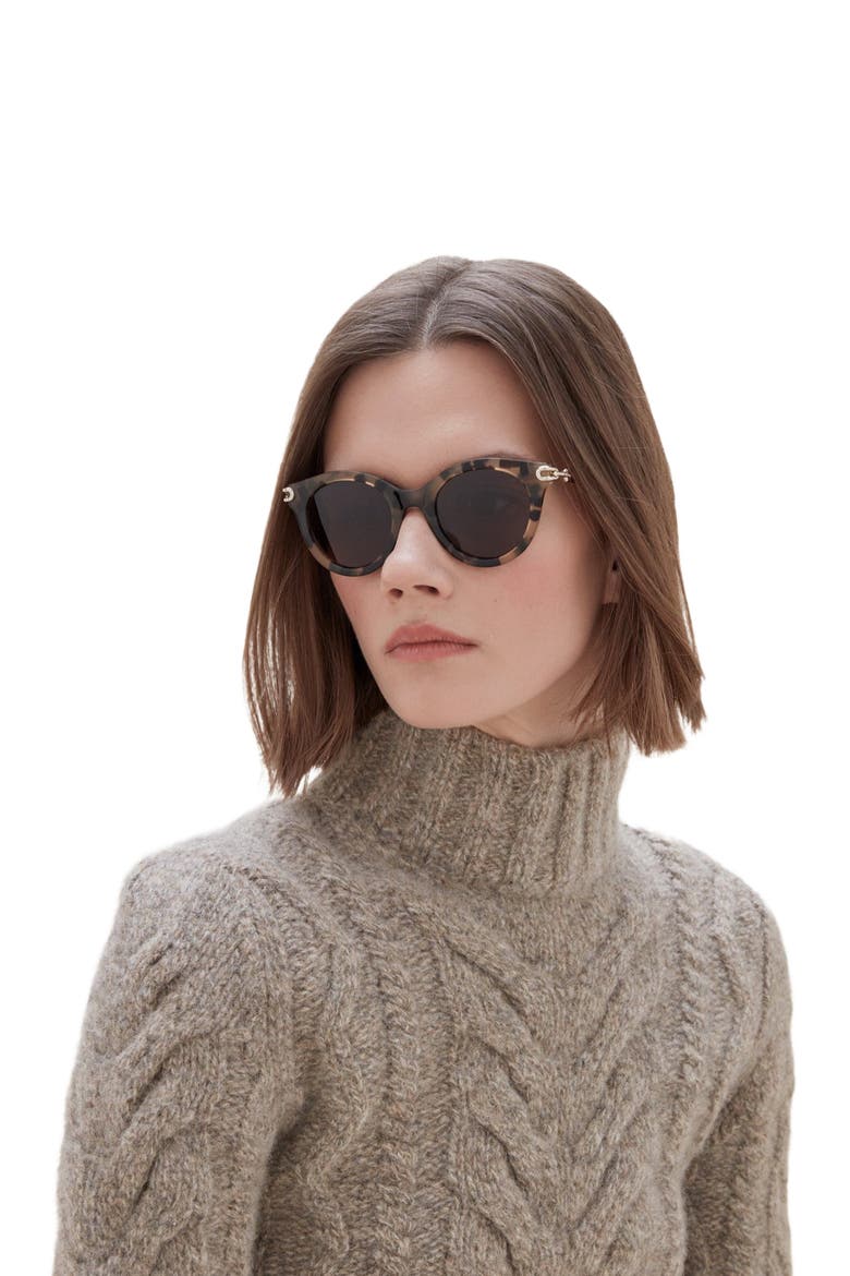 Penny Acetate Sunglasses, Alternate, color, Tortoiseshell
