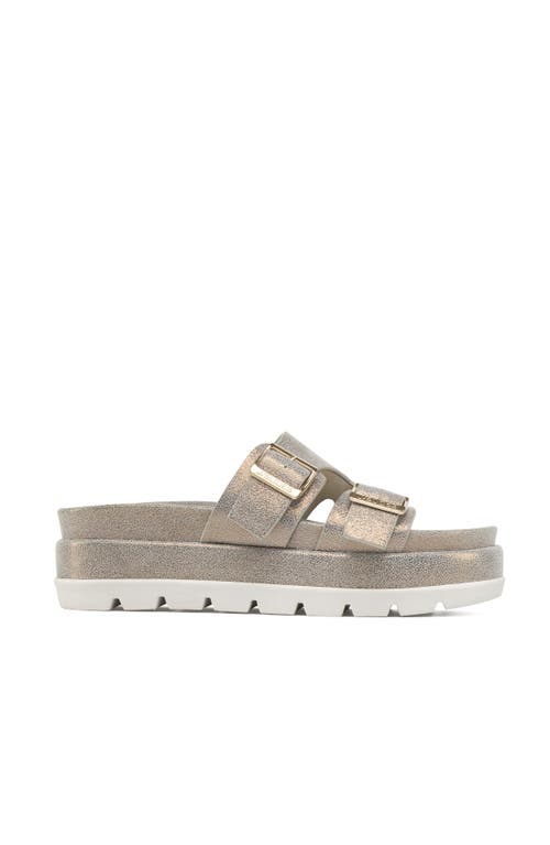 Jslides Footwear Bianca Sandal In Bronze Metallic