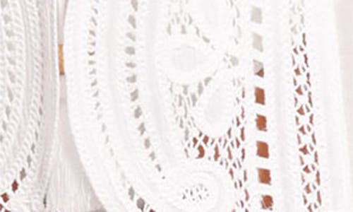 Ramy Brook Leilanni Embroidered Coverup Mini Dress In White
