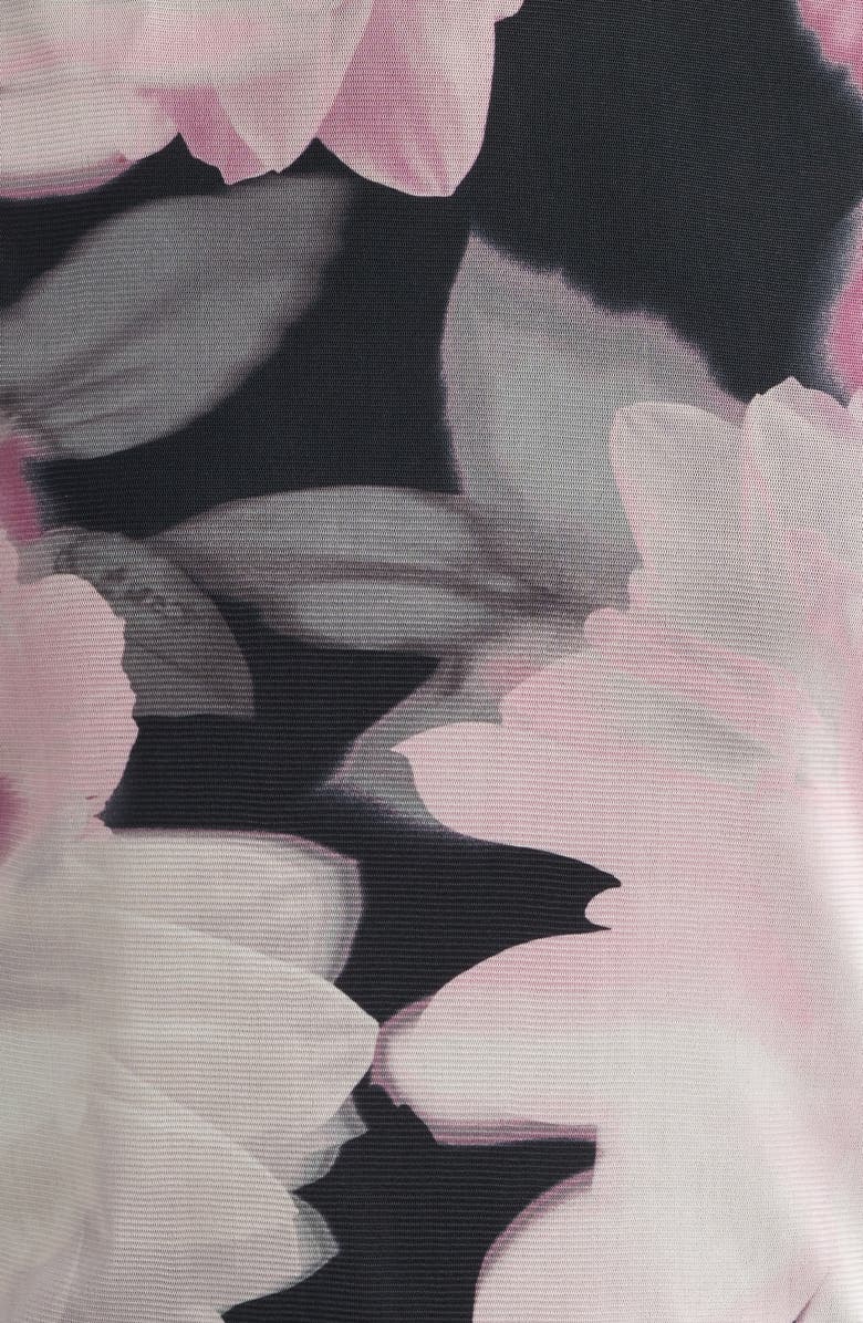 Anne Klein Print Flutter Sleeve Top, Alternate, color, Anne Black Multi