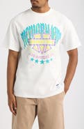 MEMORY LANE Unforgettable Embellished Shield Oversize Cotton Graphic T-Shirt