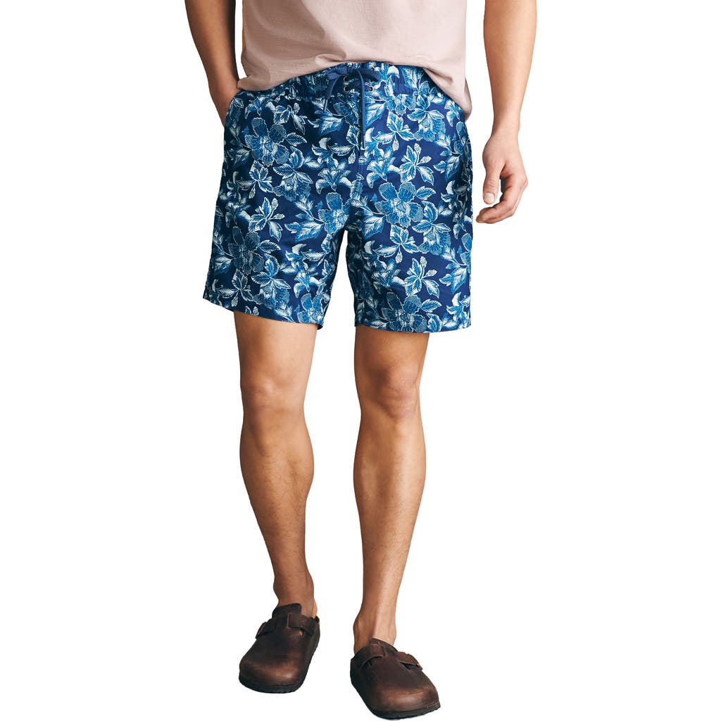 Faherty Sunwashed Board Shorts In Majolica Frosty Bloom