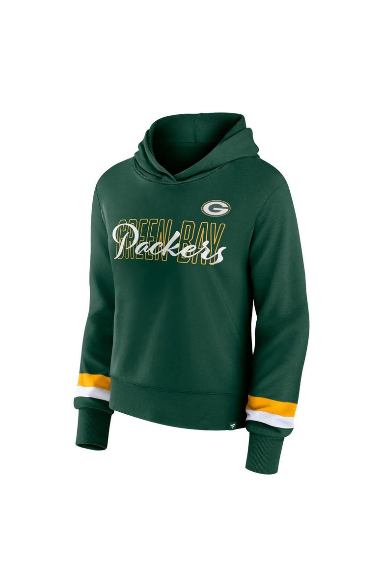 FANATICS Women's Fanatics Branded  Green Green Bay Packers Over Under Pullover Hoodie, Alternate, color, 