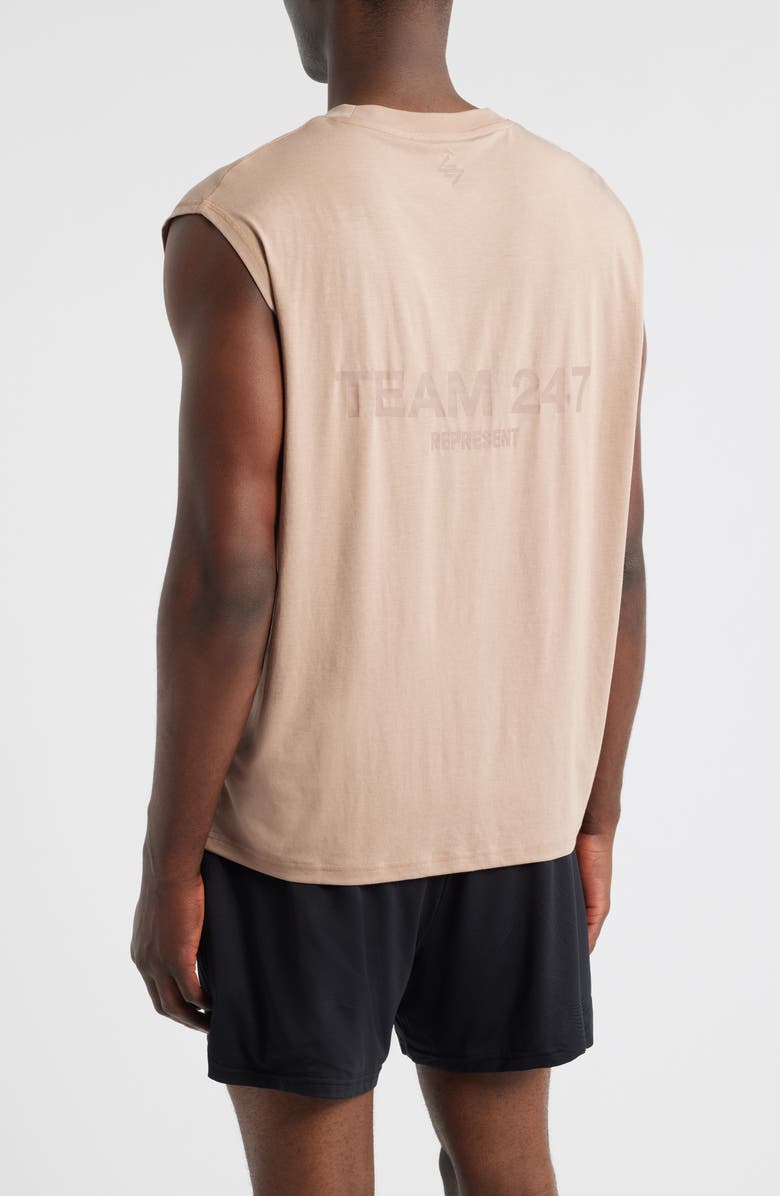 247 Team 247 Oversize Graphic Tank, Alternate, color, Clay