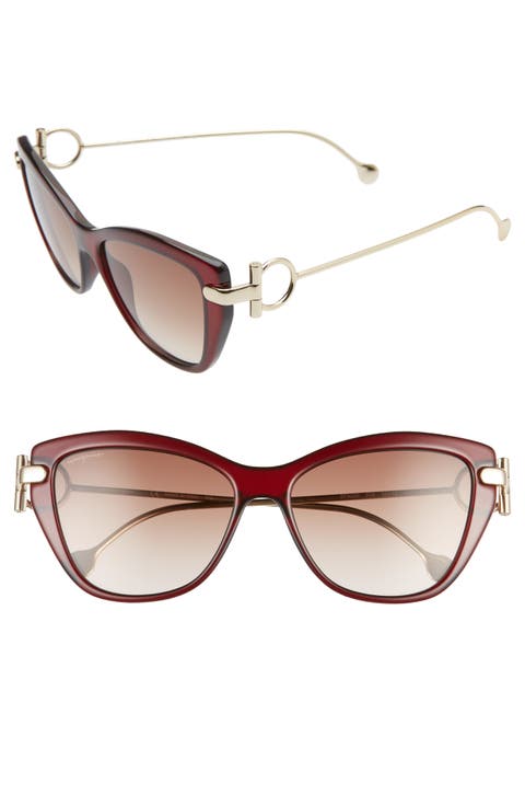Salvatore Ferragamo 55mm Cat Eye Sunglasses
