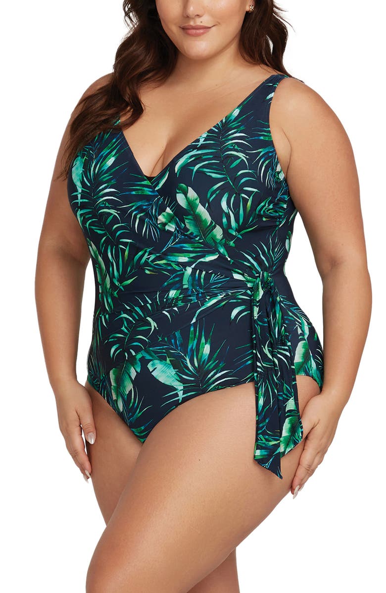 Artesands Palmspiration Hayes D- & DD-Cup One-Piece Swimsuit, Alternate, color, 