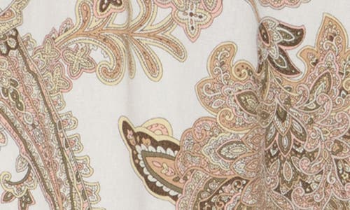 Ellen Tracy Wide-leg Pants In Ivory Multi Paisley