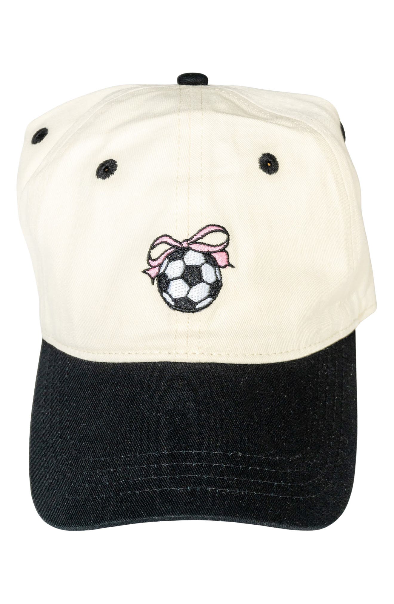 FRASIER STERLING Soccer Bow Embroidered Baseball Cap