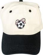 FRASIER STERLING Soccer Bow Embroidered Baseball Cap