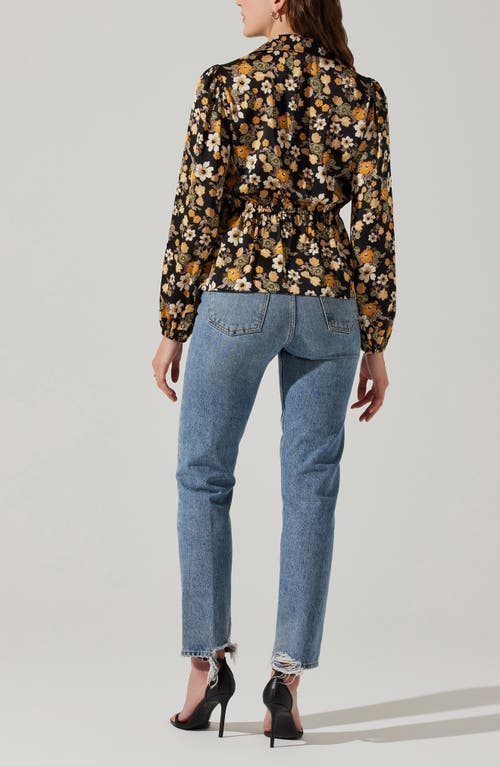 Astr The Label Side Drape Wrap Top