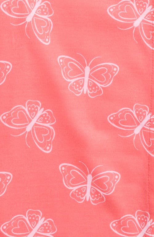 Nordstrom Kids' Print Two-piece Short Pajamas In Orange