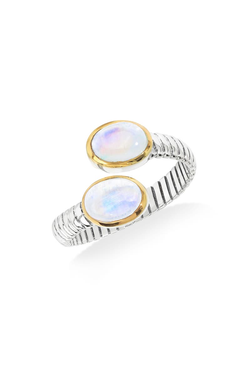 YS GEMS Moonstone Bypass Ring, Main, color, Blue